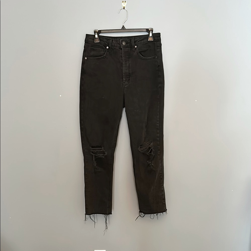 Black Distressed Jeans